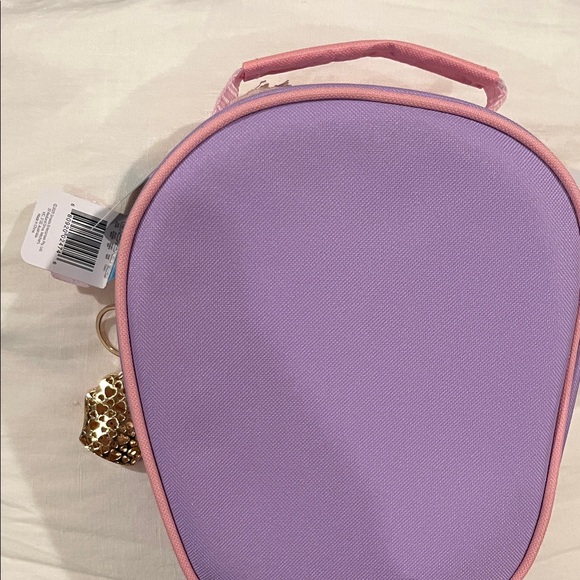 Purple and Pink Cupcake Kids Lunch Tote With Cupcake 🧁 Bag Charm - Picture 4 of 4